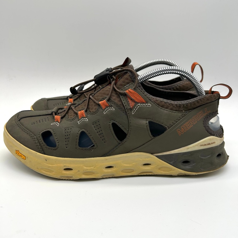 Merrell Moab Adventure 3 Sandals Mens 9.5 Brown Waterproof Hiking Vibram Hybrid